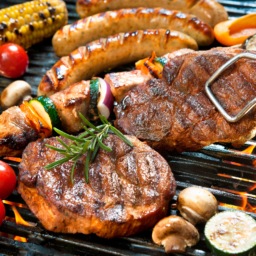 Food on a grill