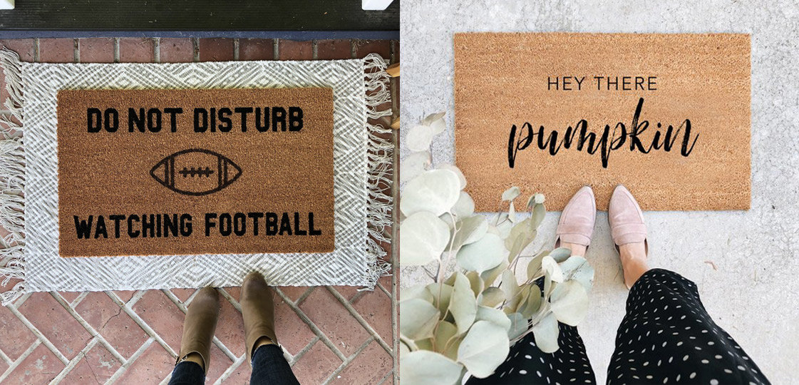 We've Fallen for these Fall Doormats | Cartageous.com/Blog