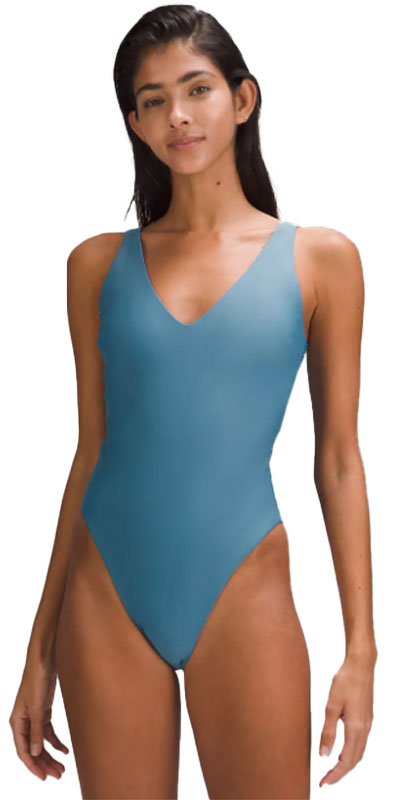 Waterside V-Neck Skimpy-Fit One-Piece Swimsuit B/C Cup